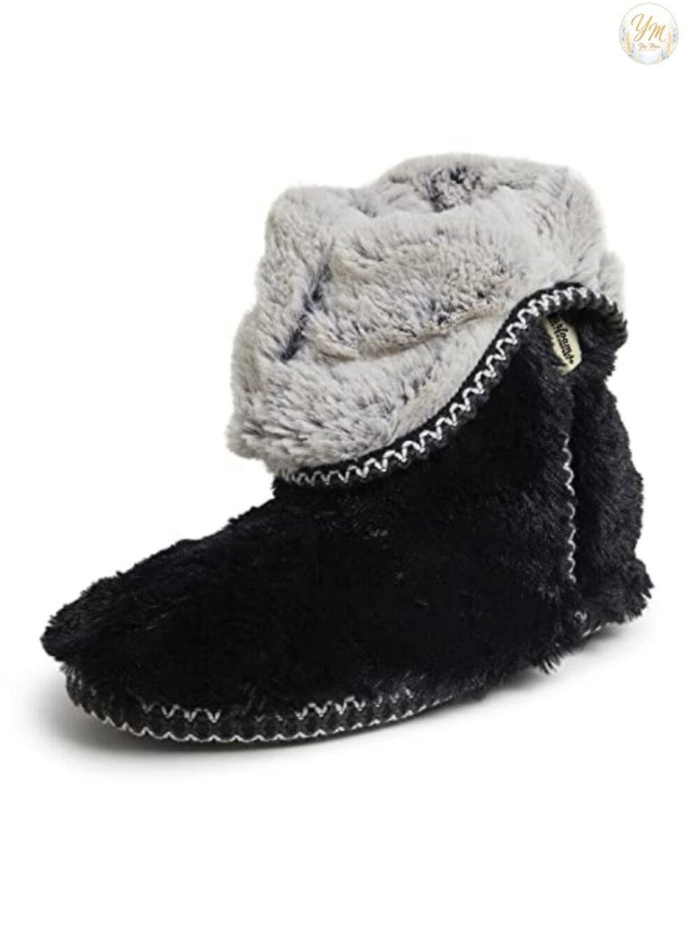 Fuzzy Memory Foam Bedroom Bootie Slipper Socks with Grippers